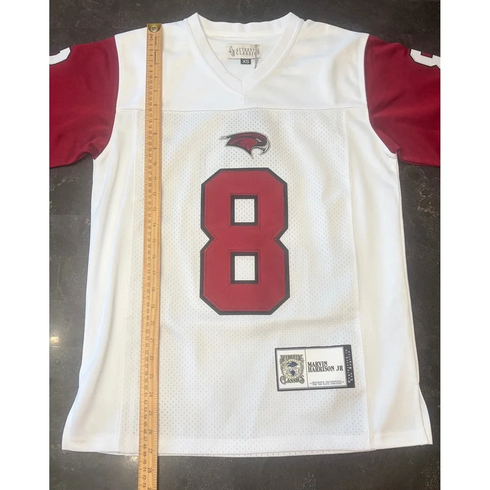 Reebok Marvin Harrison Jr 18 Arizona Cardinals Jersey White Stitched Mens XL NFL